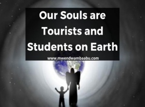 Our Souls are Tourists and Students on Earth