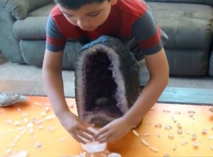 8 Year Old Boy Builds Crystal Grids To Clear Negative Energy And Explains How It Works