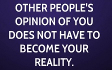 Opinion ~ The Internal Disaster of Other Peoples Opinion